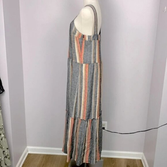 Joie Rosabel Halter 100% Linen Tiered Maxi Dress size medium - Picture 11 of 16